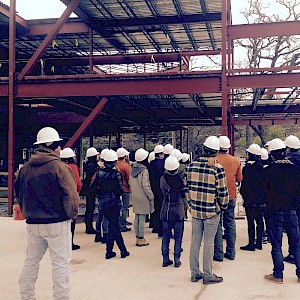 Architecture Students Tour Jobsite